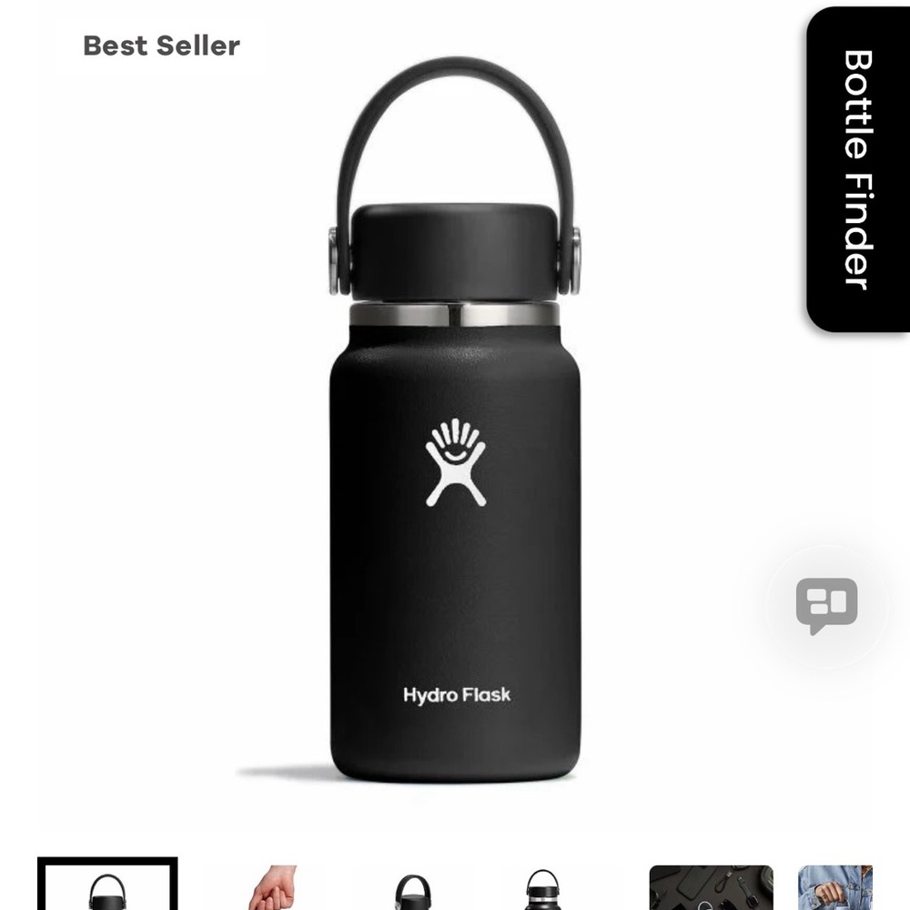 Hydro Flask Matte Black Bottle - Picture 2 of 10